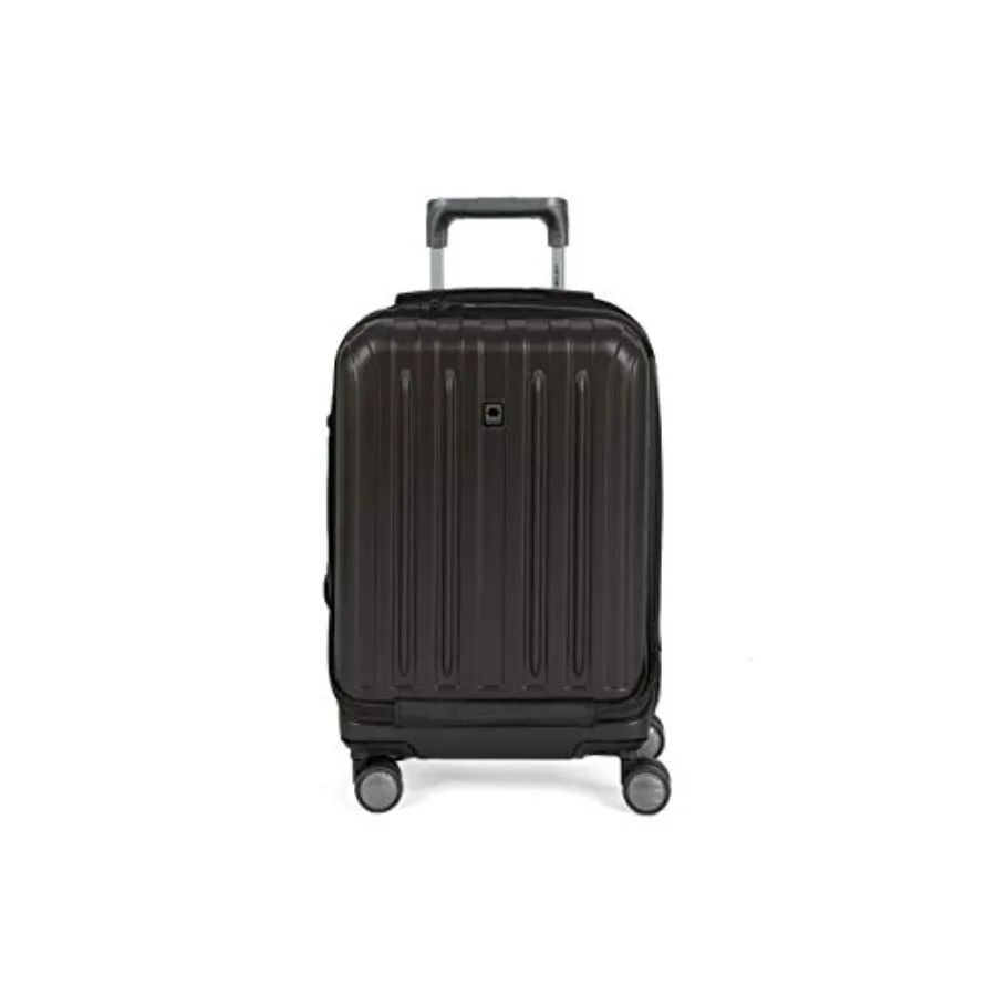 

Чемодан DELSEY PARIS Titanium Hardside Expandable с колесами-спиннерами, черный, ручная кладь, 19 дюймов