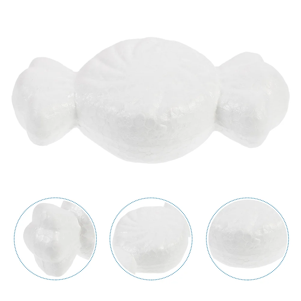 

12 Pcs Foam Candy Mold Shape DIY Craft Halloween Decorations White Foams Material Embryo