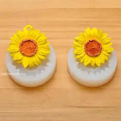 Sunflower Soap Mold Diy Chrysanthemum Aromatherapy Candle Silicone Mold Gypsum Hanging Mold Chocolate Cake Decoration