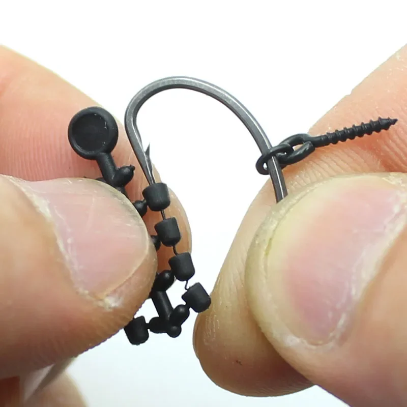 Carp Fishing Hook Beads Swivel D-rig Line Aligner Hair Rigs Zig Rig Method Feeder Tackle