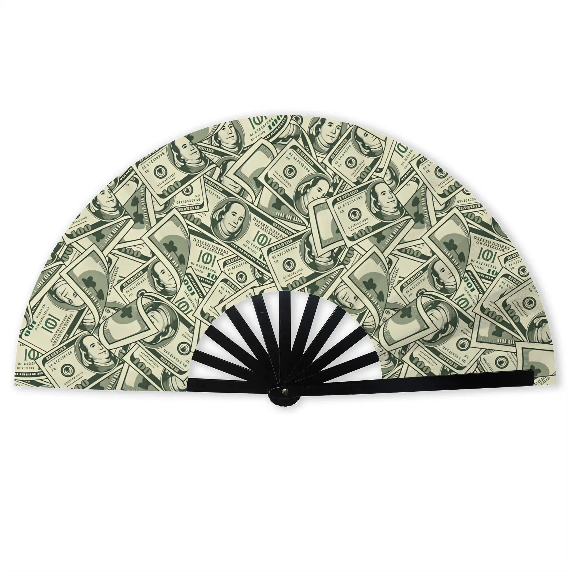Hundred Bills Money US Dollars Hand Fan Promotional Gift Event Souvenir  Durable Folding Fans Creative Bulk Pack Fan