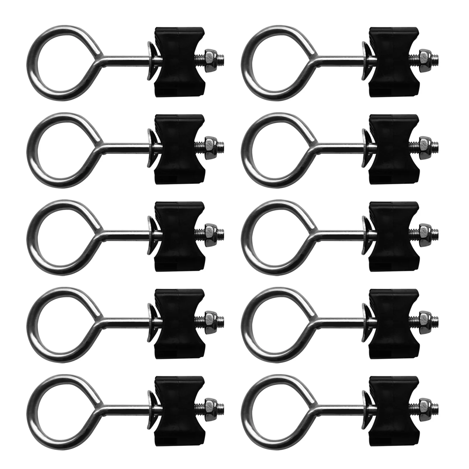 12 Pcs Trampoline Screw Nut Screw Square Head Screws Galvanized Steel Screw Kits For Trampoline Jumping Bed Carriage Fixing Tool