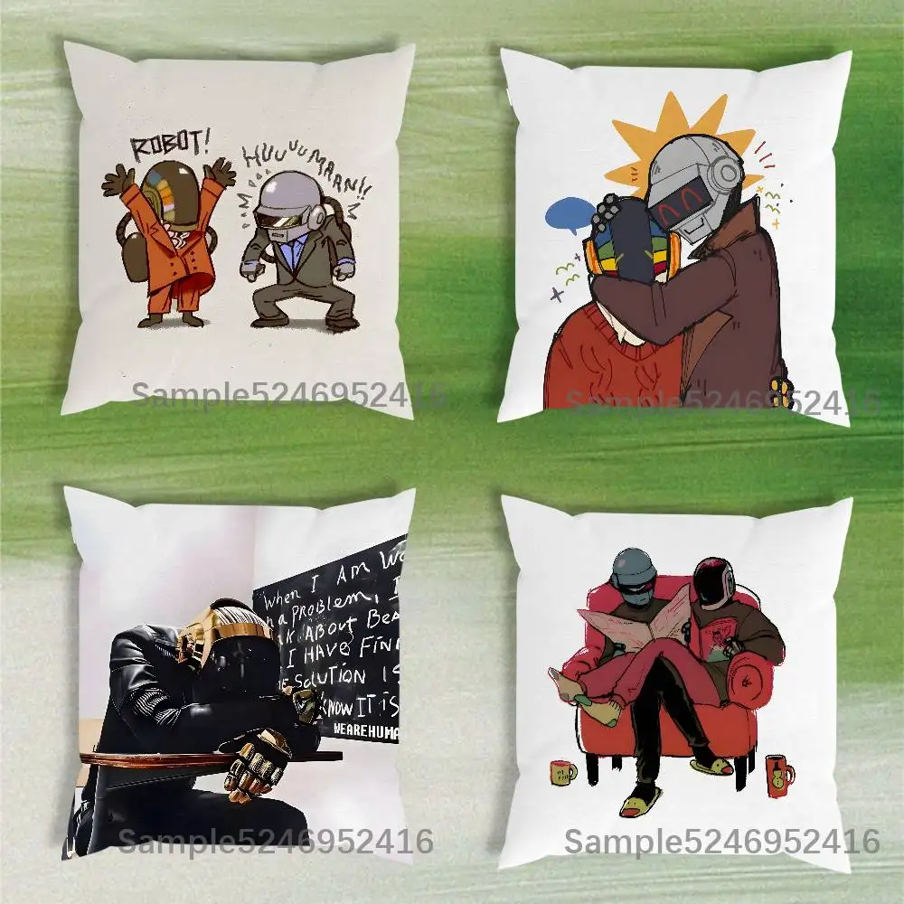 

D-Daft Punk Discovery Cushion Cover Pillow Cover Decor Pillowcase Printed Cushion Case For Couch