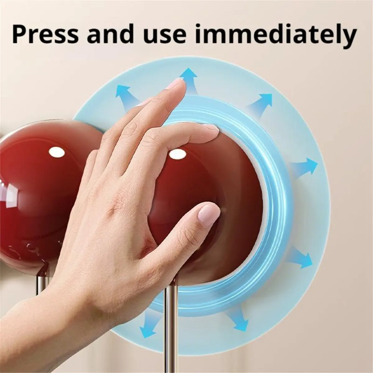 2026 New Tool Suction Cup Hooks Household No Drill Clothes Hat Organizer Vintage Style Strong Hooks Wall Mounted Coat Rack Red