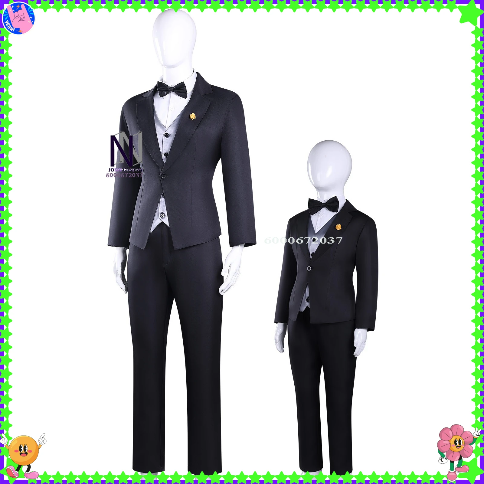 حار 2026 الفيلم تأثيري حلي أنيمي نيك وايلد لعب الأدوار المرحلة السوداء موحدة الدعاوى الرجال الكبار الطفل كوميك كون حفلة الهالوين #1