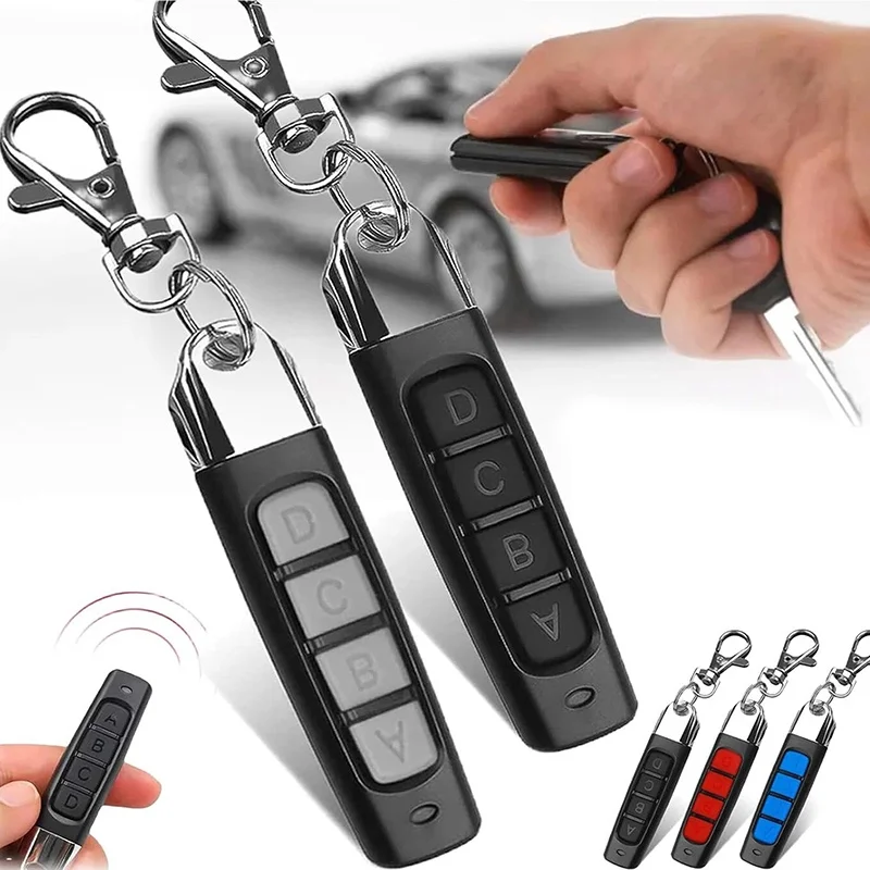 Universal Garage Door Gate Opener Remote Control 433Mhz Clone Learning Rolling Code Duplicator 4CH Car Key For Gate Garage Door