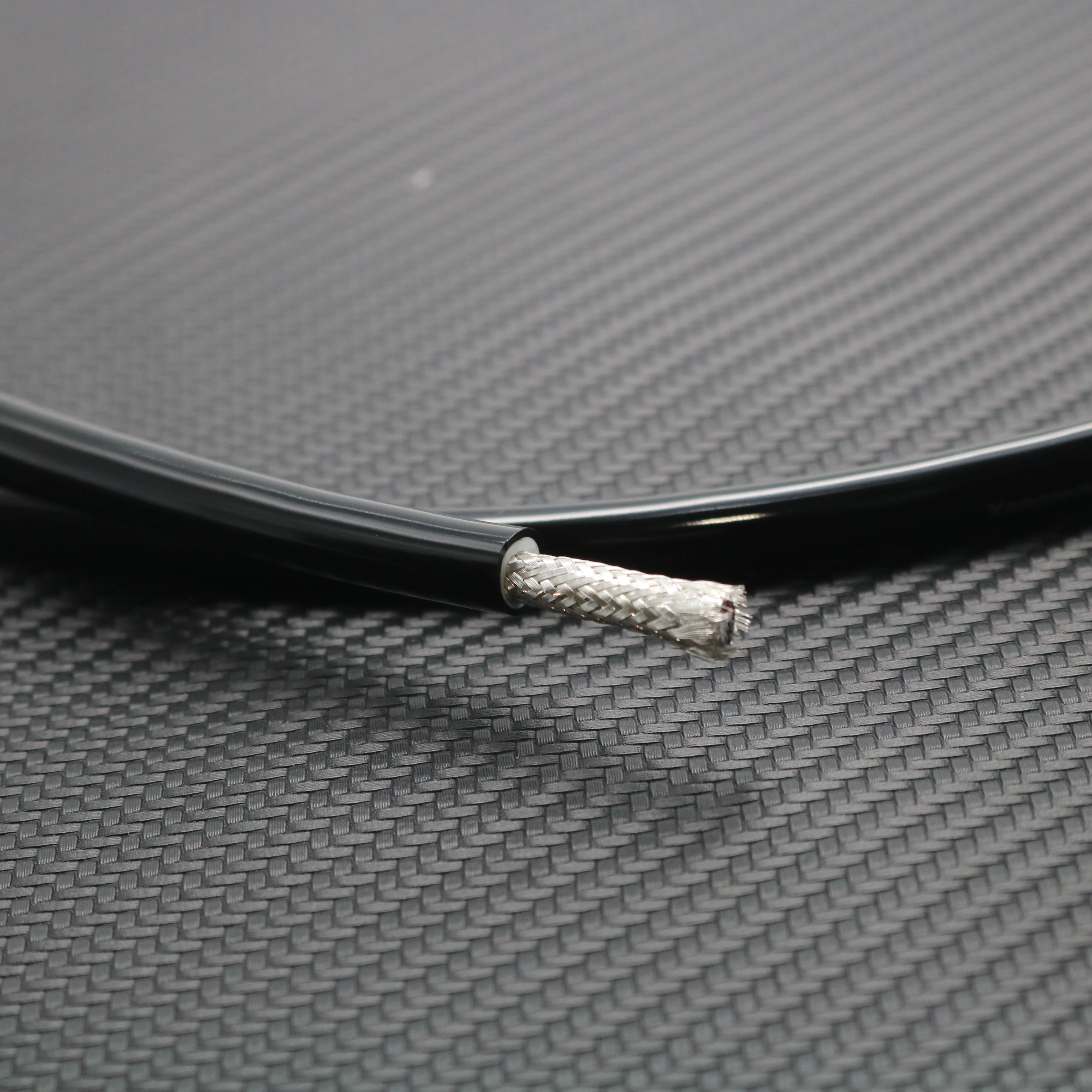 99.99% Pure Silver Audio Grade Cable 7mm HiFi Audiophile Interconnect Video Wire 0.5mm X 8 Braid Foil Shield YIVO