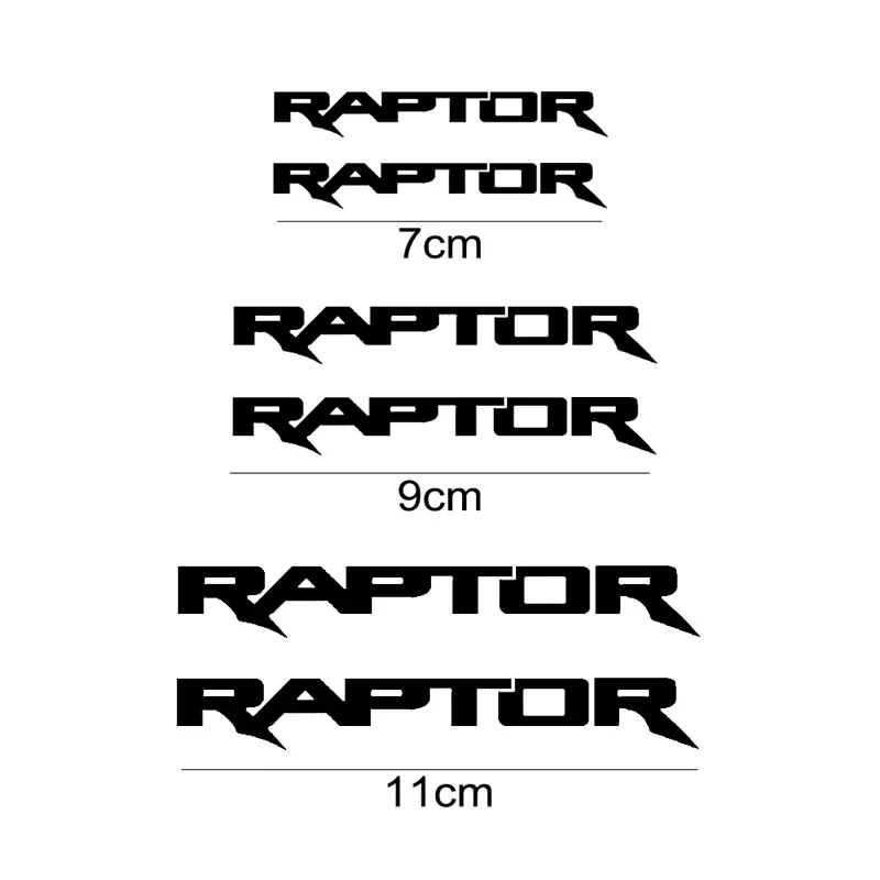 6Pcs Car Brake Caliper Sticker Auto Wheel Decal Badge for Ford Raptor Logo f150 F-150 F250 F350 RANGER