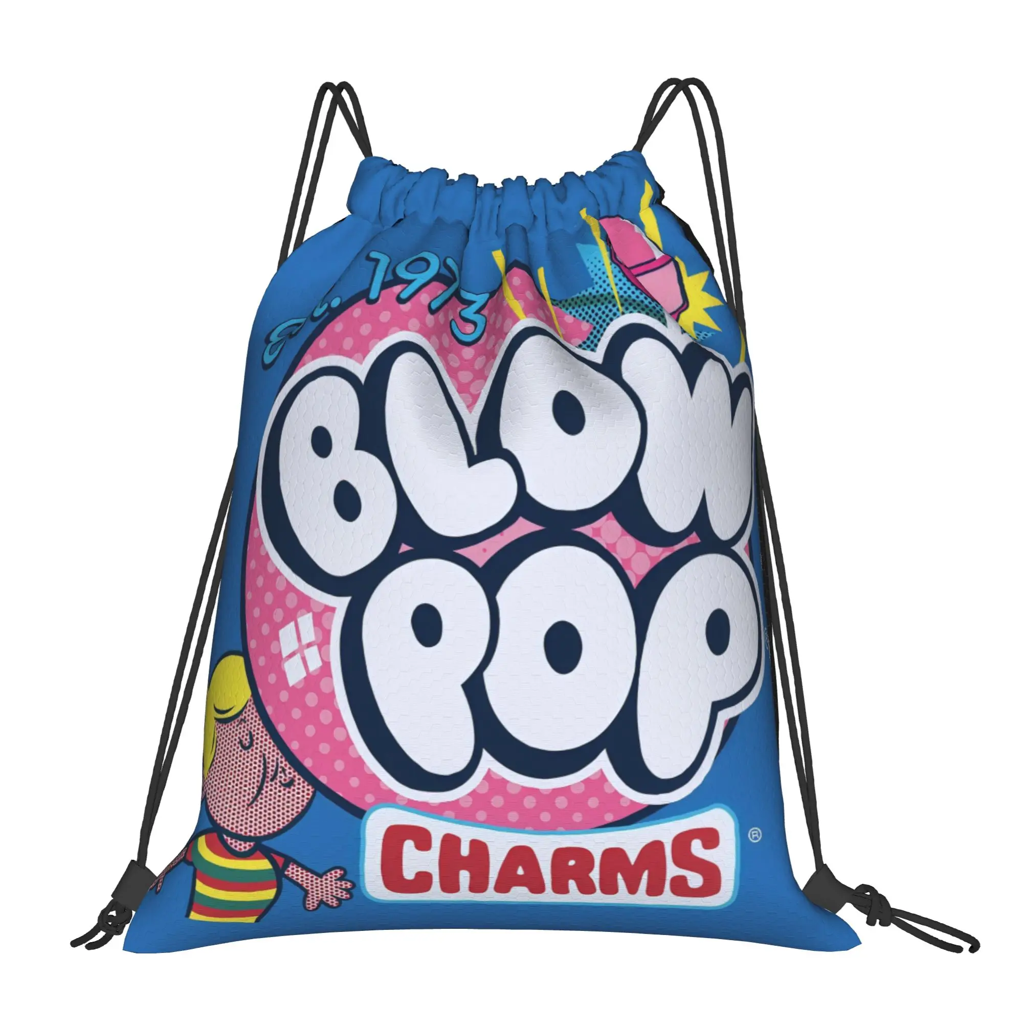 tTootsie Pops Blow Pop Retro Comic Portable Travel Riding Gym Drawstring Storage Sporty Backpacks