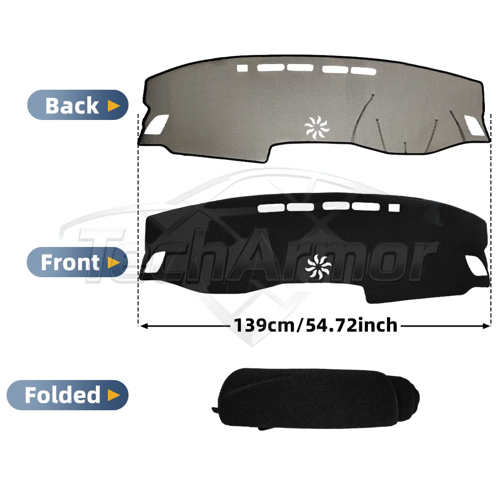 Car Dashboard Cover Pad For Honda Accord 2018-2022 Sunshade Protector Anti-UV Dash Mats Non-slip Pads Auto Interior Accessories view 2