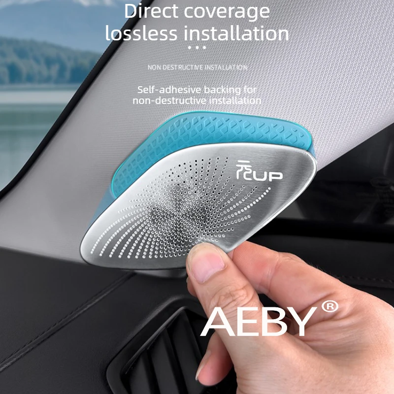 

AEBY For BYD Atto 2 Smart Driving Editio 2024-2025 A-Pillar Speaker Grille Cover,Anti-Scratch & Stylish,Metal Grille Panel