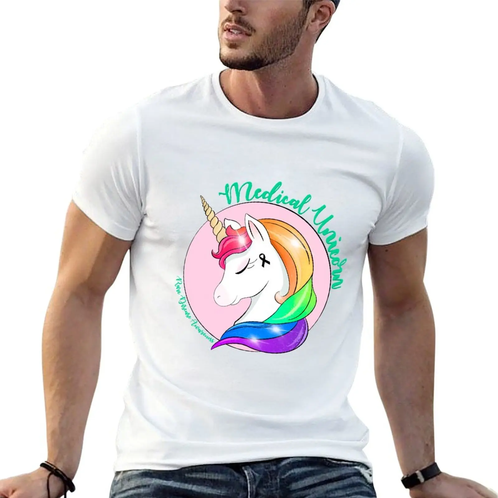 Medical Unicorn Rare Disease Awareness T-Shirt oversized custom t-shirts t shirts for men graphic