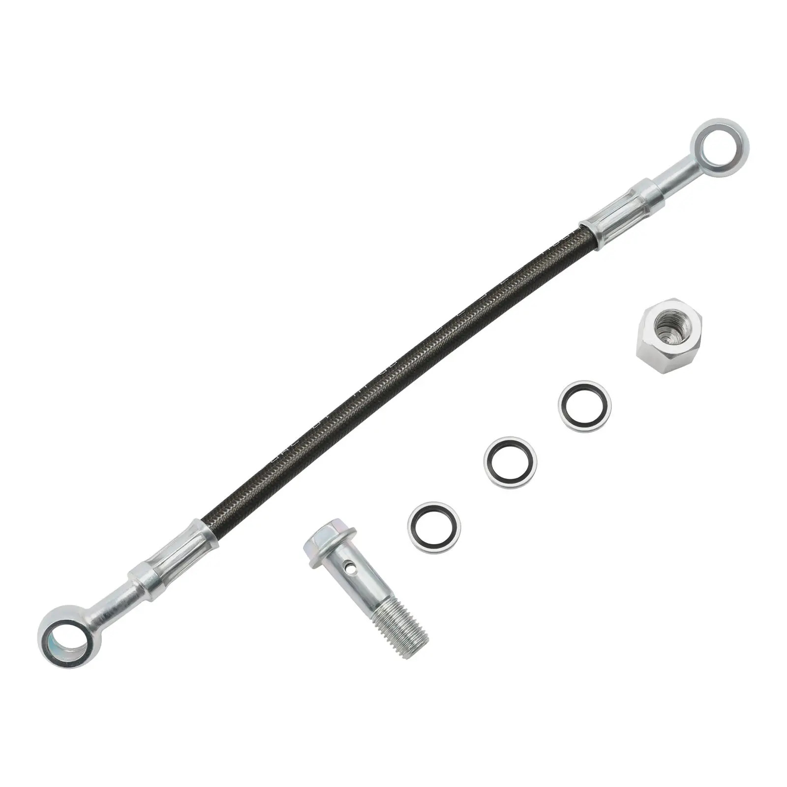 25CM Universal Brake Line Hose Extension Extend Connector Motorcycle Spare