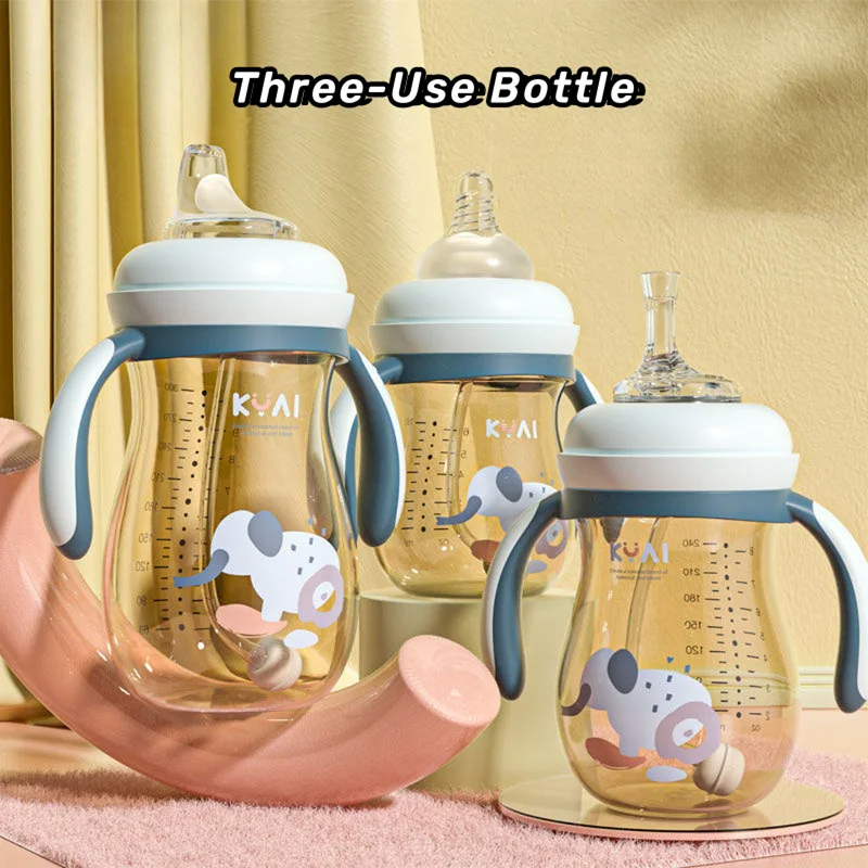 Baby Bottle Durable Comfortable Feeding Exploring Anti Shock Gas Reduction Wide Neck Baby Bottles