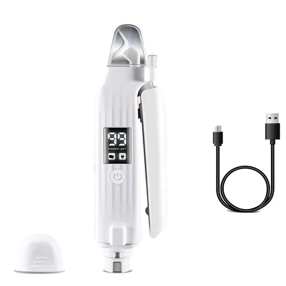 

Машинка для стрижки ногтей для собак и кошек, шлифовальная машинка 2 в 1, перезаряжаемая через USB светодиодная подсветка, брызговик для животных, шлифовальная пилочка для ногтей для домашних животных