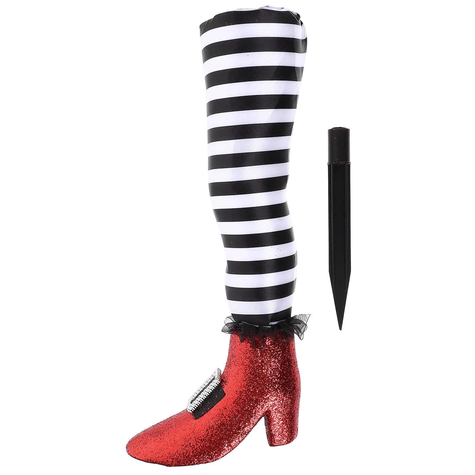 

Witch Leg Haunted House Body Part Halloween Outdoor Lawn Garden Yard Decoration Witch Leg Stakes Patio Decor Halloween Body Part