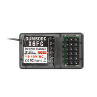 DUMBORC X6F X6FG X6DC X6DCG Angle Pin X6F Angle Pin X6FG 2.4G 6CH Mini Receiver for X4 X5 X6 X6P RC Car Boat Remote Controller