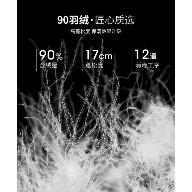 GIOIOMen's Down Jacket，Autumn and Winter White Duck Down Filling Color Matching casual Lightweight Warm Down Jacket Coat