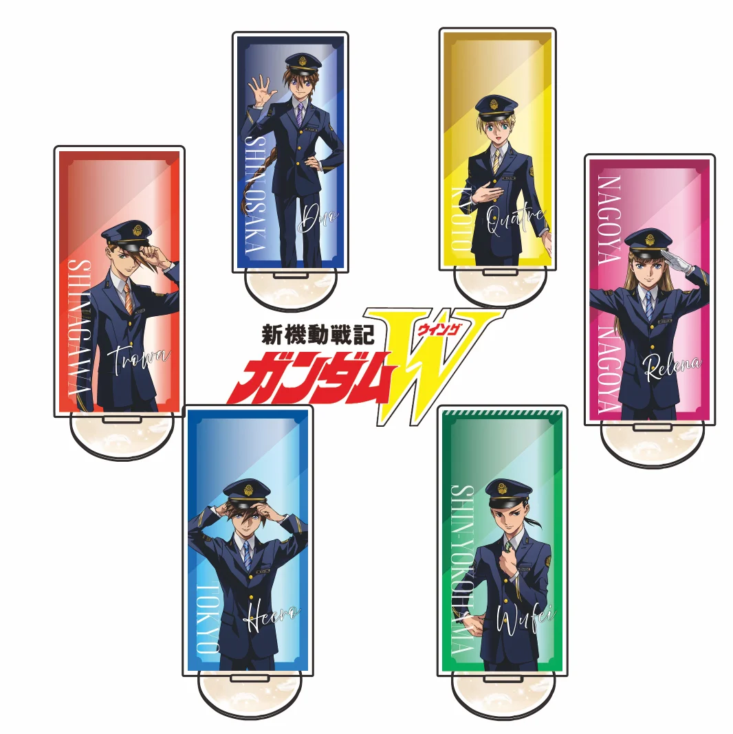 Mobile Suit Gundam Wing Acrylic Stand Double Sided Print Anime Chang Wufei Desktop Decor Collection Figure keychain