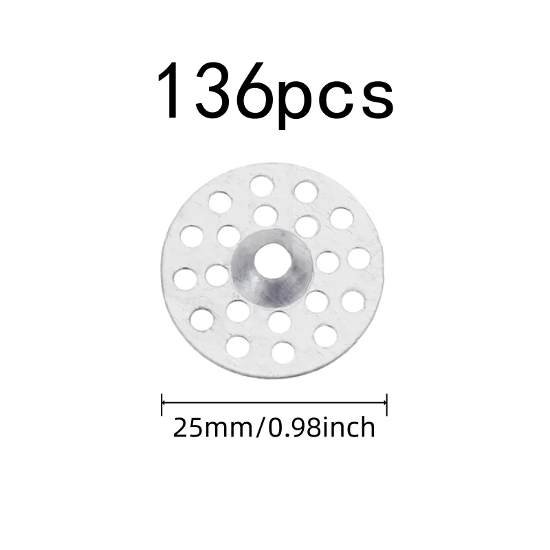 136 pcs Iron Repair Washers for Home Wall Renovation, Rust Resistant Coating, Flat Wide Surface, Multipurpose