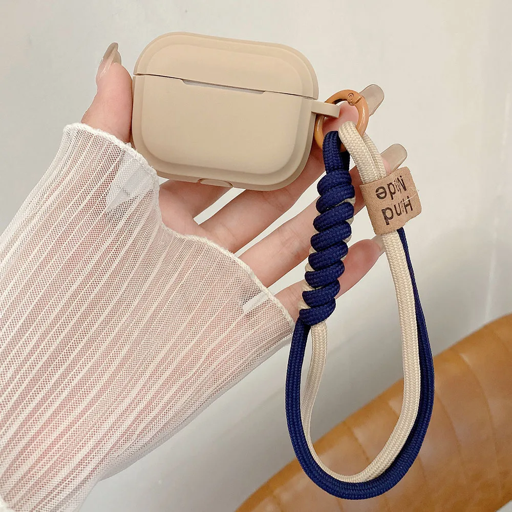 Cute Soft Headset Case For AirPods 2 3nd Generation Earphone Accessories For AirPods Pro 2 With Anti-lost Lanyard Silicone Funda