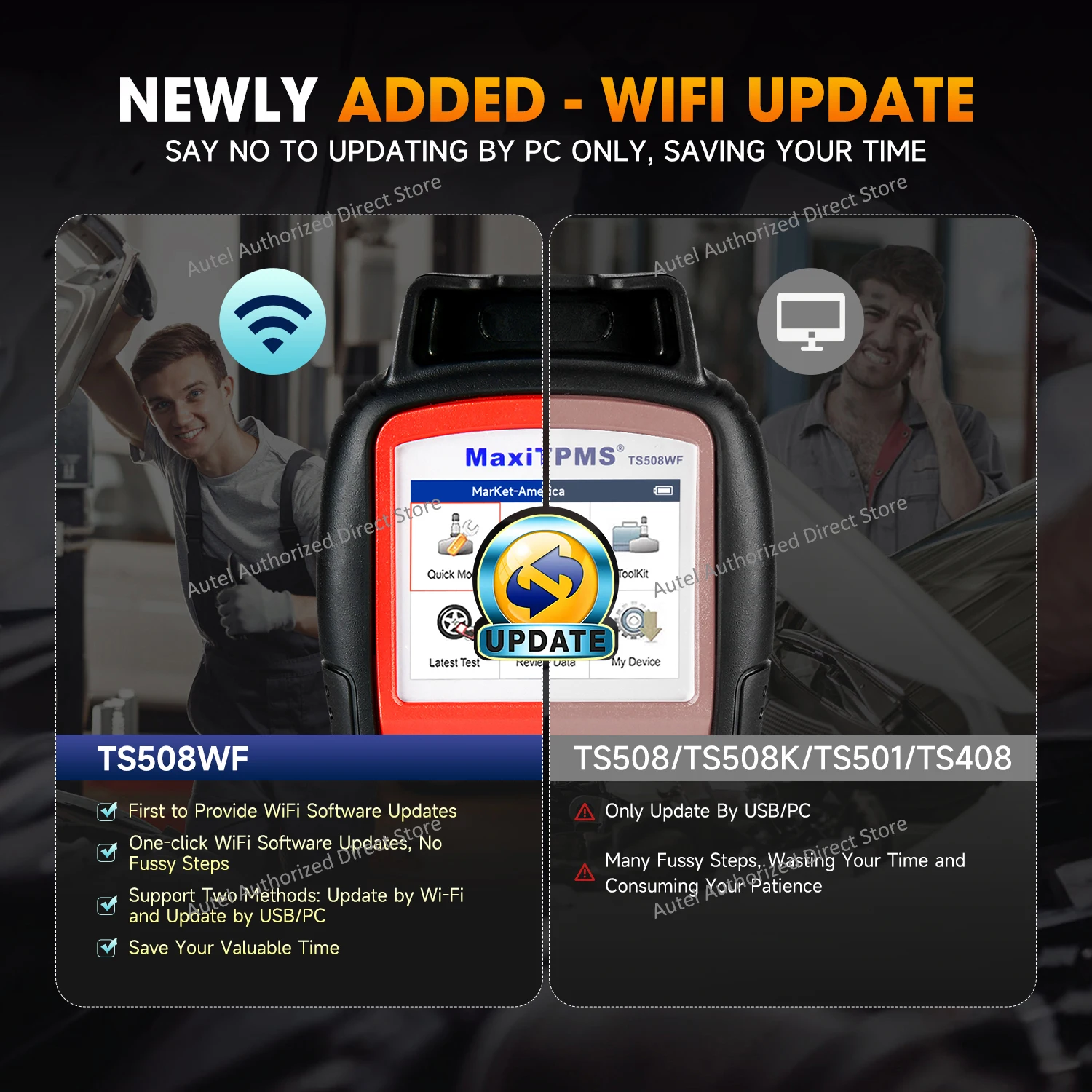 Picture 7: Autel MaxiTPMS TS508WF TPMS Programming Diagnostic Tools Code Reader TPMS System Health Check, Program MX-sensor, TPMS Relearn