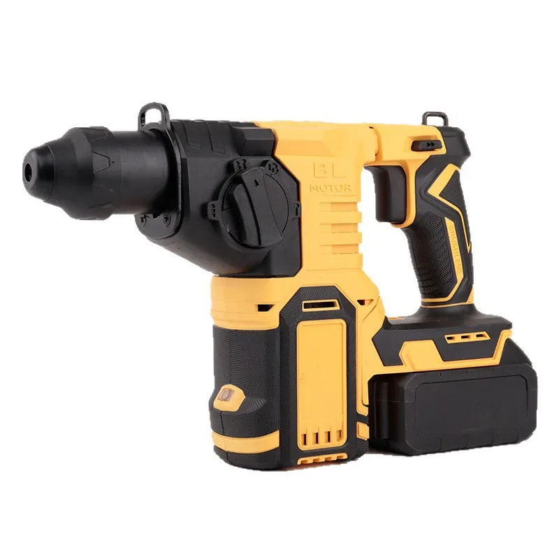 Brushless Cordless Light Rotary Hammer High Efficiency High Speed Long Battery Life Electric Pick With Built‑in LED Work Light