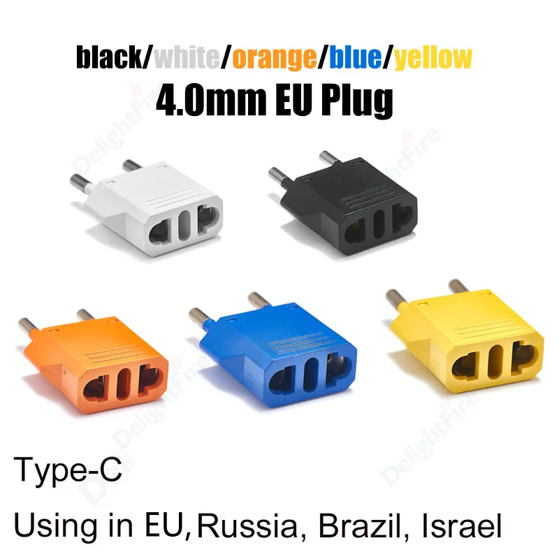 

EU Travel Adapter Power Adapter Japan China CN US To EU Type C EU Electrical Socket Plug Converter Power Charger Sockets