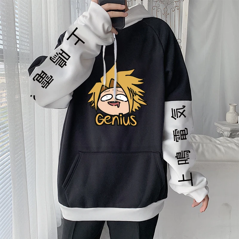 Anime My Hero Academia Kaminari Denki Kawaii Cartoon Women Hoodies Boku no Hero Academia Manag Harakuju Men Winter Sweatshirts