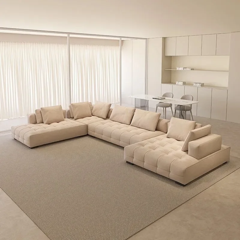 for Cream Wind Original Lawrence Sofa Light Luxury Large Flat Floor Villa Living Room Module Combination Fabric Sofa