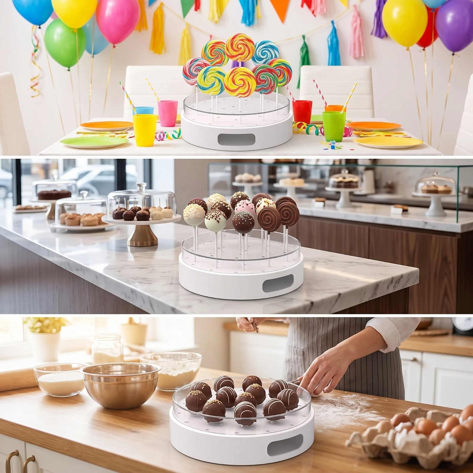 Sucker Display Stand Acrylic Sucker Holder Candy Display Stand 22-Hole Transparent for Parties, Birthday Treats