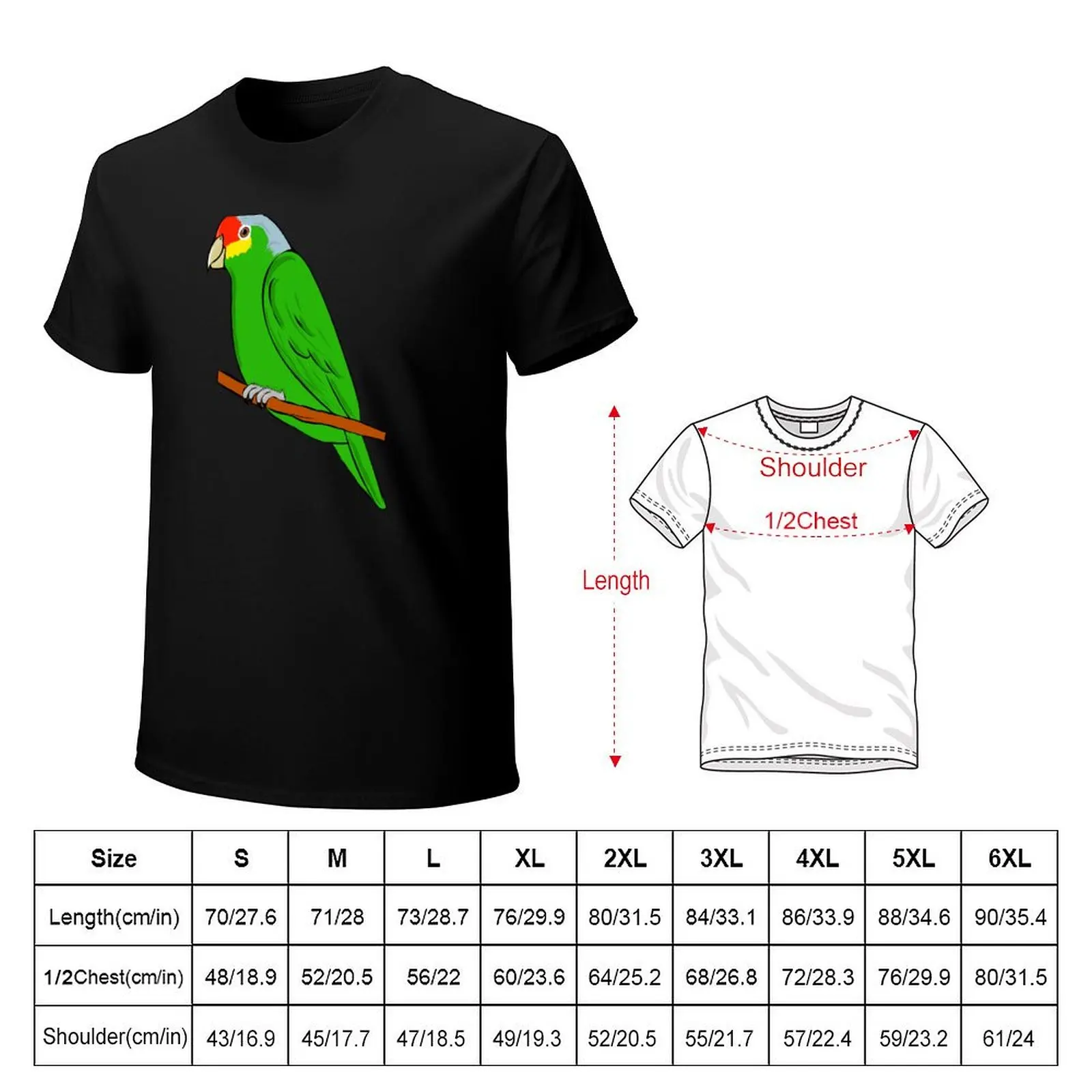 Yellow-cheeked Amazon - Red-fronted Amazon T-Shirt graphic t shirts summer top funny t shirts men