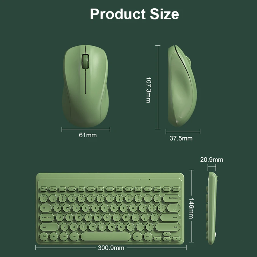 Xiaomi-teclado inalámbrico para juegos, conjunto de ratón para ordenador portátil, Macbook, Xiaomi, PC, 2,4G,teclado para tablet,teclado inalambrico bluetooth,