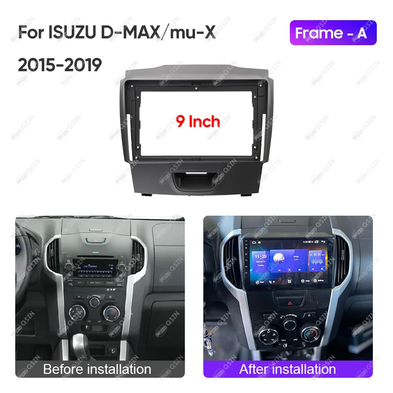 9 INCH Car Radio Frame For ISUZU D-MAX/MU-X/Chevrolet Trailblazer/Colorado/S10 Video Player Multimedia Navigation Harness Cable