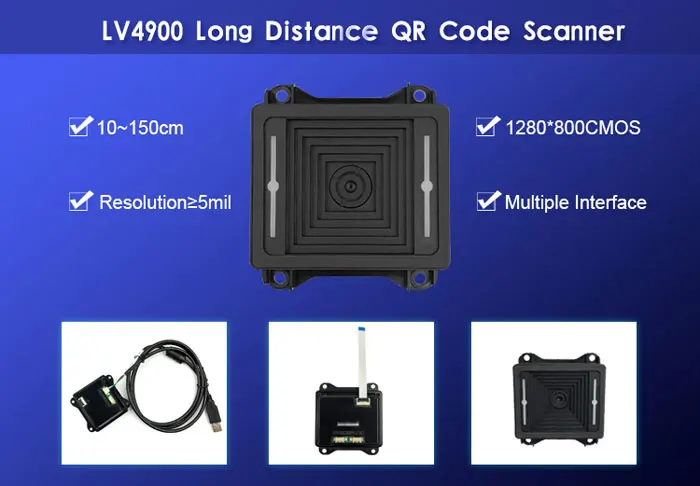 Rakinda Code128 Tela Móvel Incorporado Scanner de Código Qr Módulo Leitor de Código de Barras 1d 2d de Longo Alcance