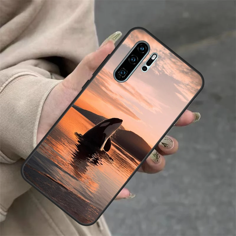 Killer Whale Orca Case For Huawei Nova 9 SE 10 5T 11i 8i 7i 3i Y61 Y91 Y60 Y70 Y90 P20 P40 Lite P30 Pro Cover