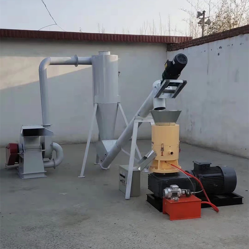 New Small Production Line Fast Grinding Wheat Bran Grass Straw Biomass Pellet Machine High 1000kg/h 380V