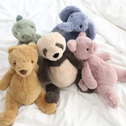 Cute Animal Plush Toy Dinosaur Bear Panda Elephant Pig Multi-Designs Soft Stuffed Doll Birthday Gift
