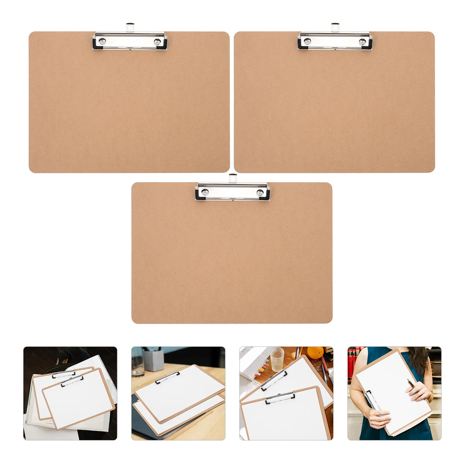 3pcs-writing-clipboard-file-folder-creative-design-portable-clip-document-organizer-office-supplies-multi-functional-writing