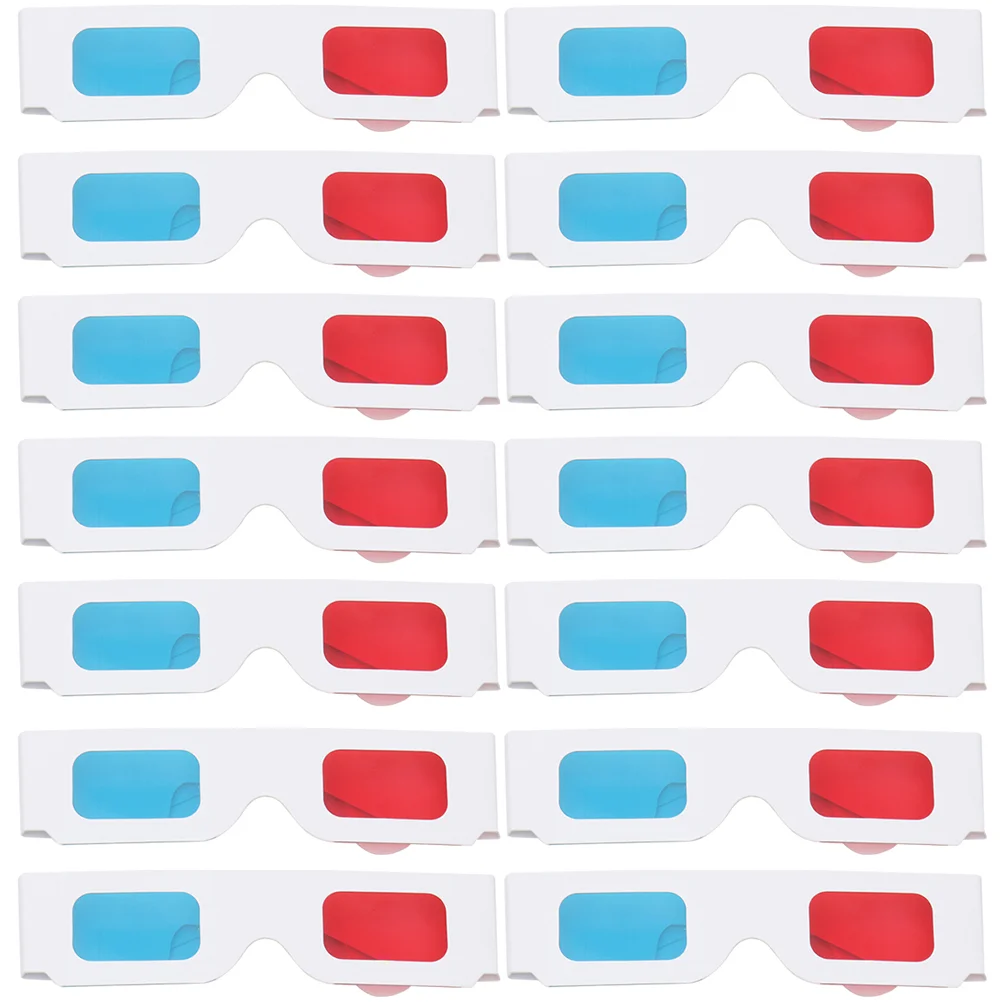 

100Pcs 3D Cardboard Glasses Universal Anaglyph Paper 3D Movies Glasses 3D glasses anaglyph glasses 3D movies glasses anaglyph