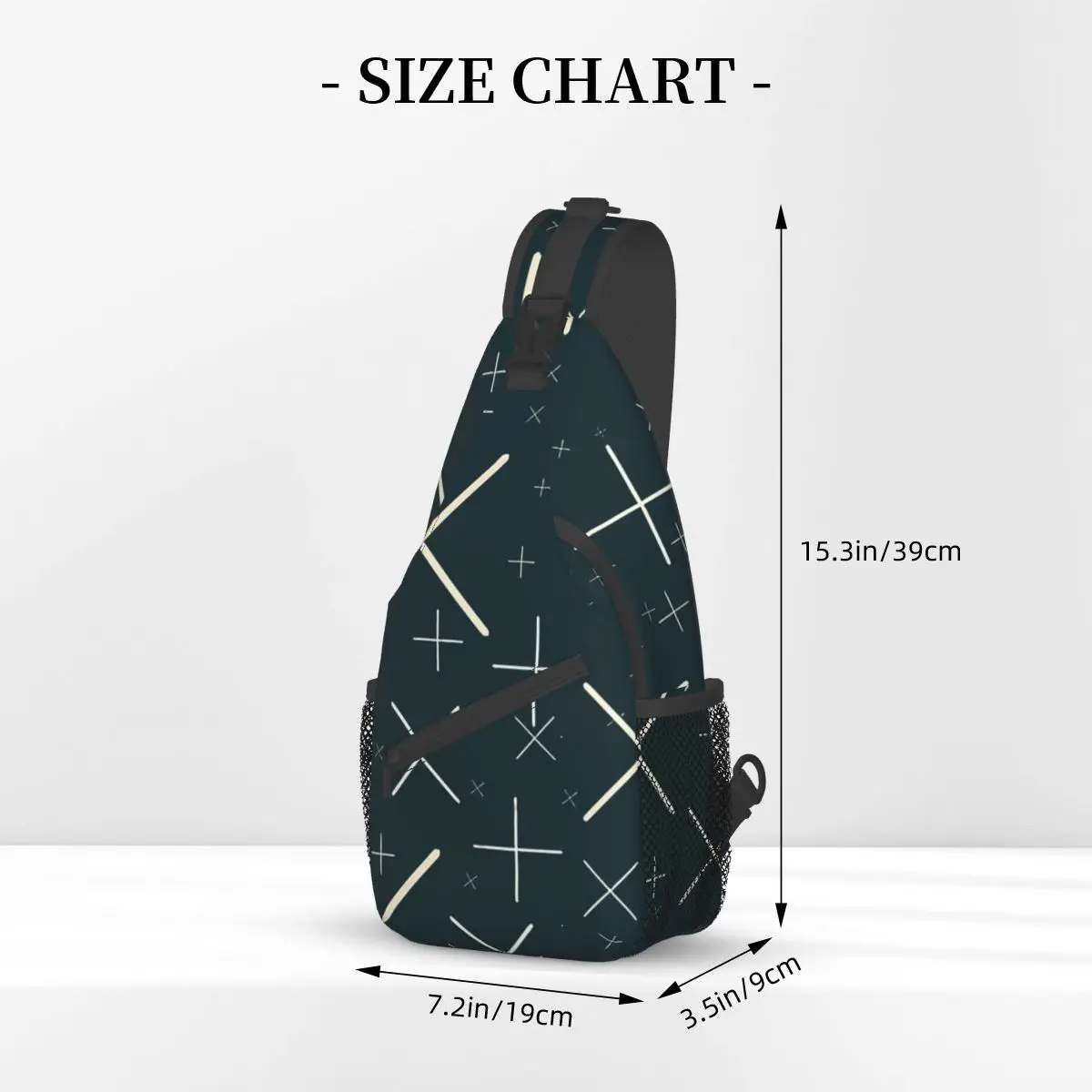 Cross Crucifixion Crossbody Bag Sports Abstract Cross X Chest Bag Unisex Women Man Fashion Shoulder Backpacks Travel