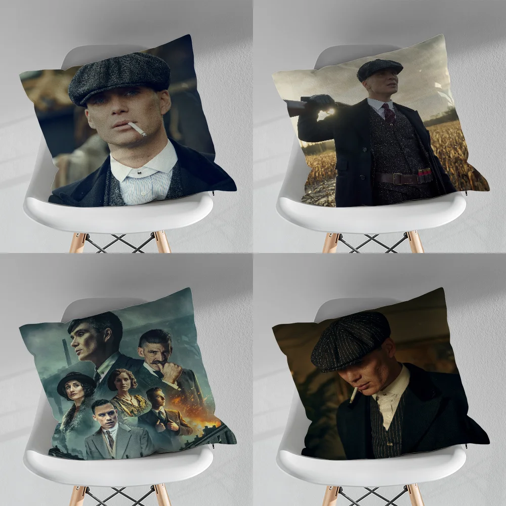 

P-PeakyS T-Thomas Shelby Blinders Pillow Case Pillow Case Soft Cushion for Farmhouse Sofa Decor Home Decorations and Protector