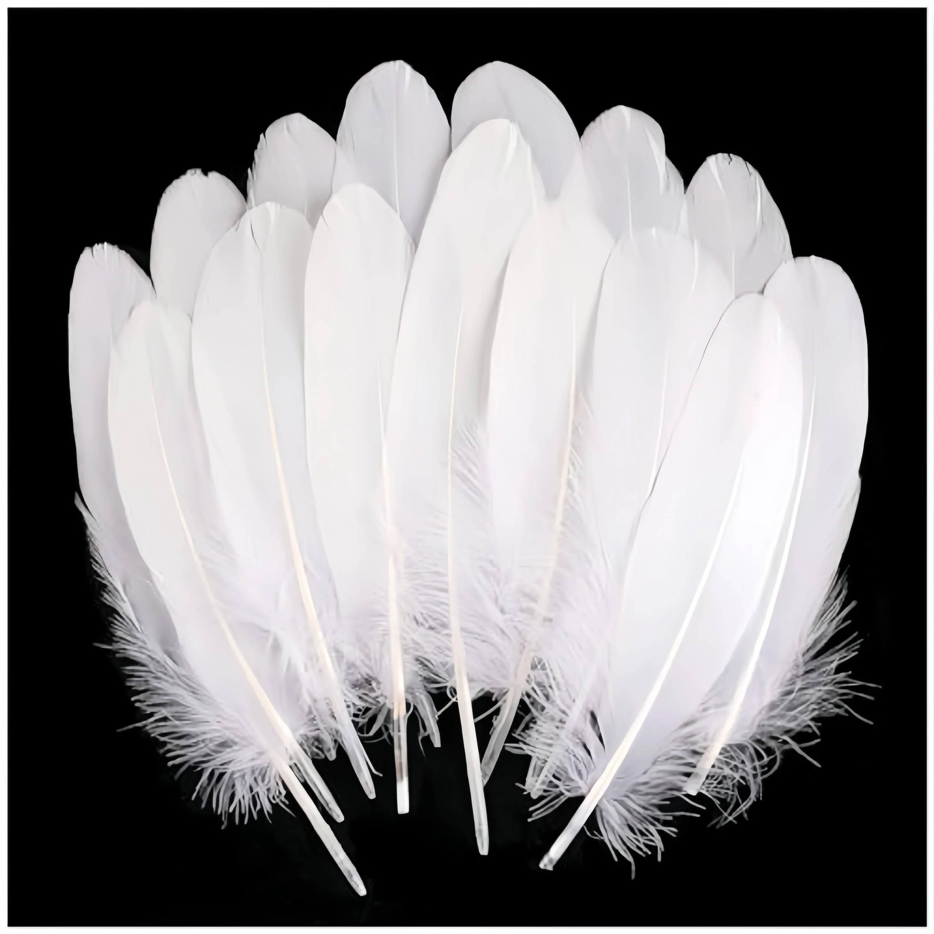 

White Goose Feathers 15-20cm Natural Craft Feathers for DIY Costume Wedding Party Decoration Handmade Plume Accessories