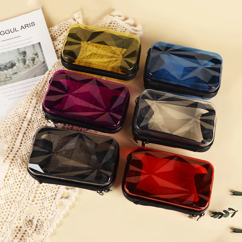 Transparente Umhängetasche für Damen, Kofferform, Mini-Schultertasche, PVC-Jelly-Clutch-Box-Tasche – Detail 4