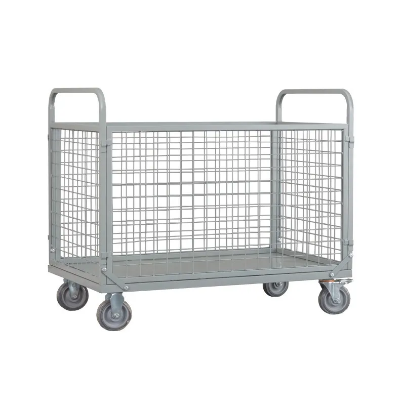 LTT fence flat trolley folding silent courier pull truck trolley