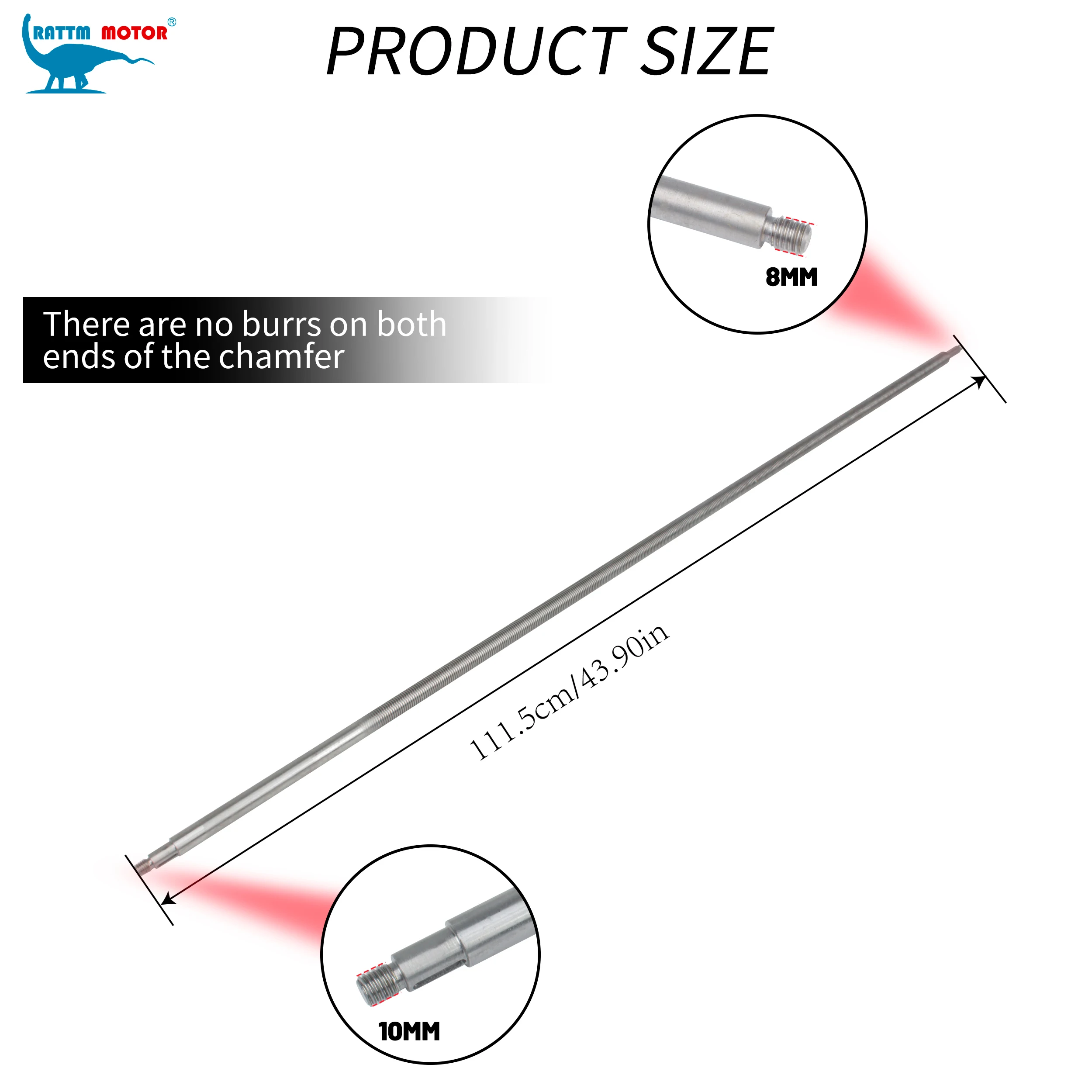 Lathe Screw For 210V-800 Effective length 800mm total length 111cm Lathe Accessories Part