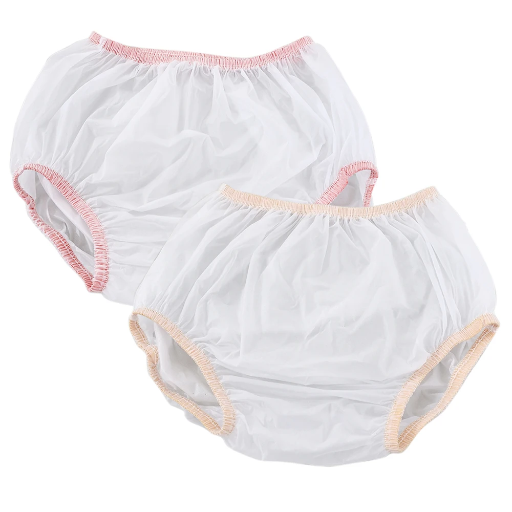 Premium PVC Adult Diaper Cover, Adult Incontinence Pants, Waterproof Underwear for Men and Women, Reusable,  Large, 1pc