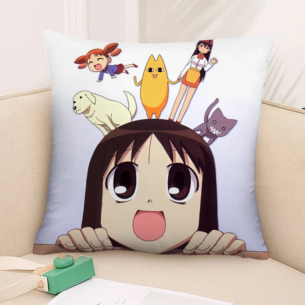 أنيمي A-Azumanga Daioh كيس وسادة ثلاثية الأبعاد طباعة ألياف البوليستر 40*40 سم أريكة المنزل رمي غطاء وسادة الديكور مهرجان هدية