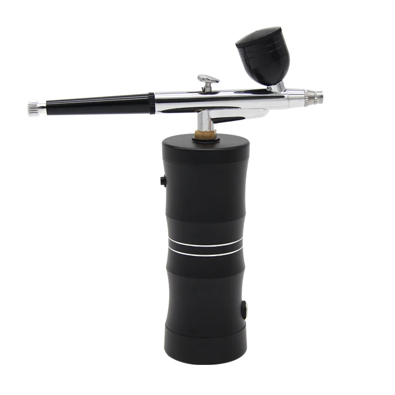 Portable Mini Oxygen Injector Airbrush With Compressor Nano Spray Gun For Nails Art   Painting Makeup Paint Tattoo Tool