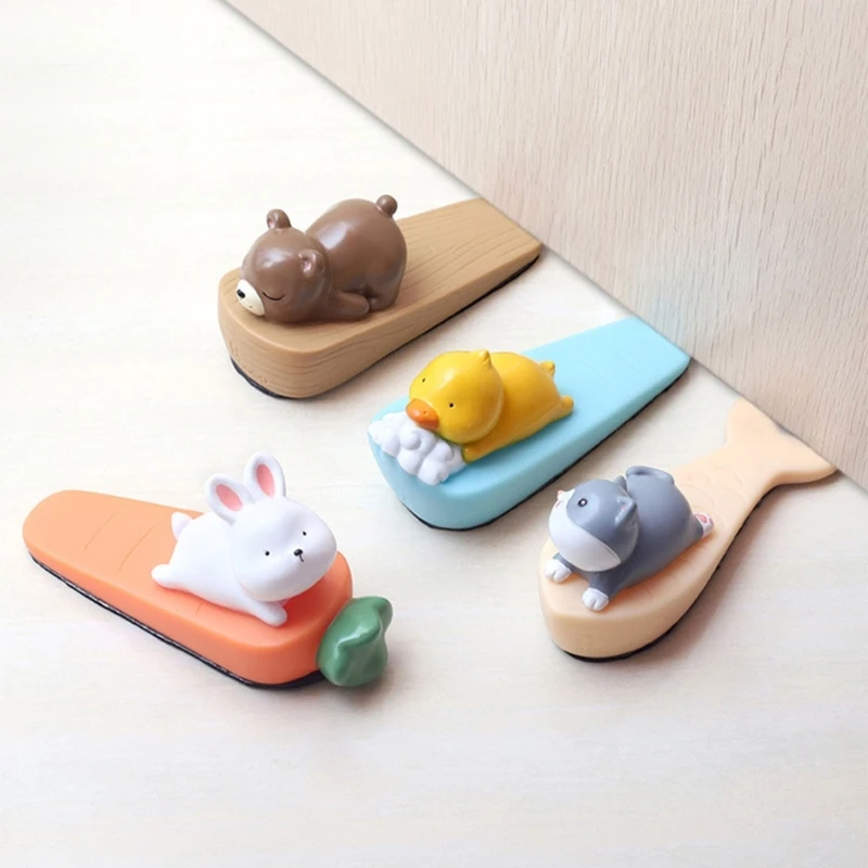 Lovely Cartoon Door Stop Door Catchers NonScratching Doorstop Decorative Door Stopper for Hotel Office Bathroom Durable